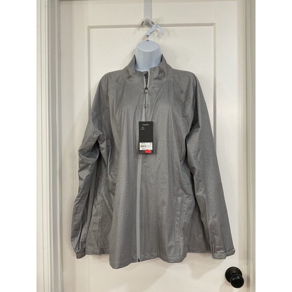 Walter Hagen‎ Womens Performance Full Zip Lightweight Jacket Silver XXL